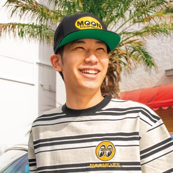 Photo1: MOON Oval Flat Visor Hat (1)