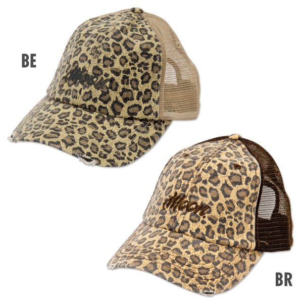 Photo2: MOON Leopard Trucker Hat (2)