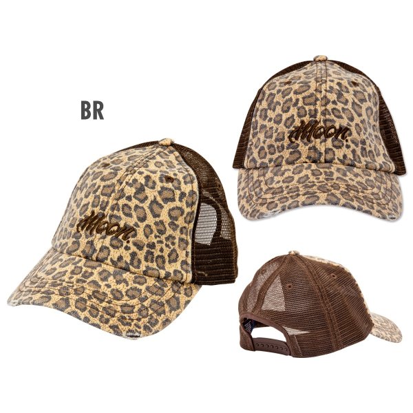 Photo3: MOON Leopard Trucker Hat (3)