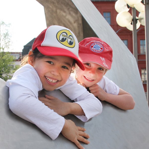 Photo2: Kids MOON Eyeball Baseball Caps (2)