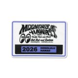 Photo: MOONEYES HAWAII 2026 Parking Permit Window Sticker