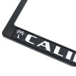 Photo3: CALIFORNIA License Plate Frame BK/WH JPN Size (3)