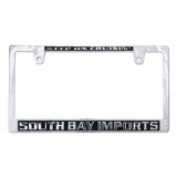 Photo: SOUTH BAY IMPORTS License Plate Frame CH/BK JPN Size