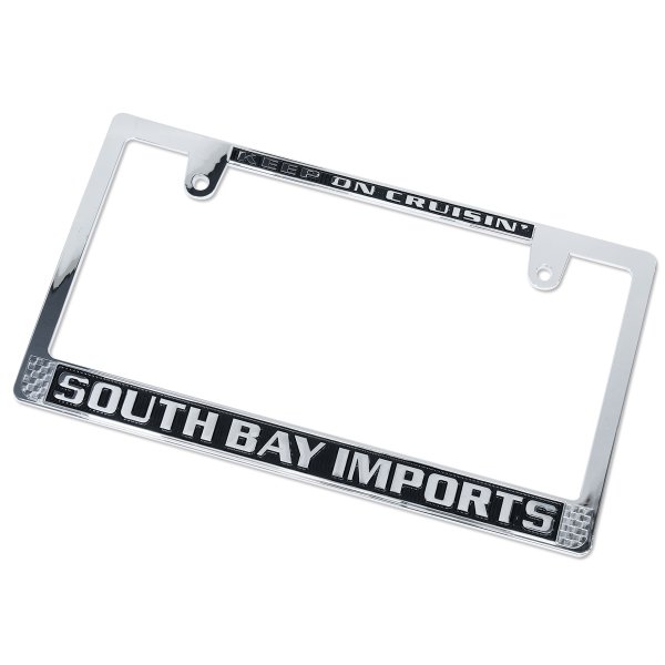 Photo4: SOUTH BAY IMPORTS License Plate Frame CH/BK JPN Size (4)
