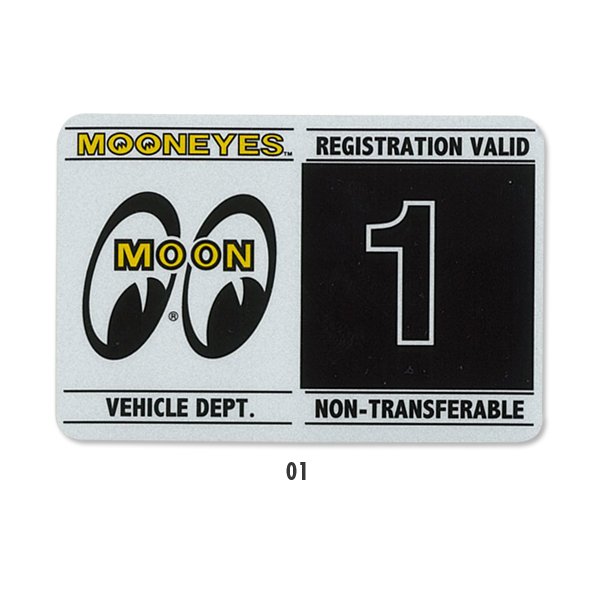 Photo3: MOONEYES Registration Stickers (3)