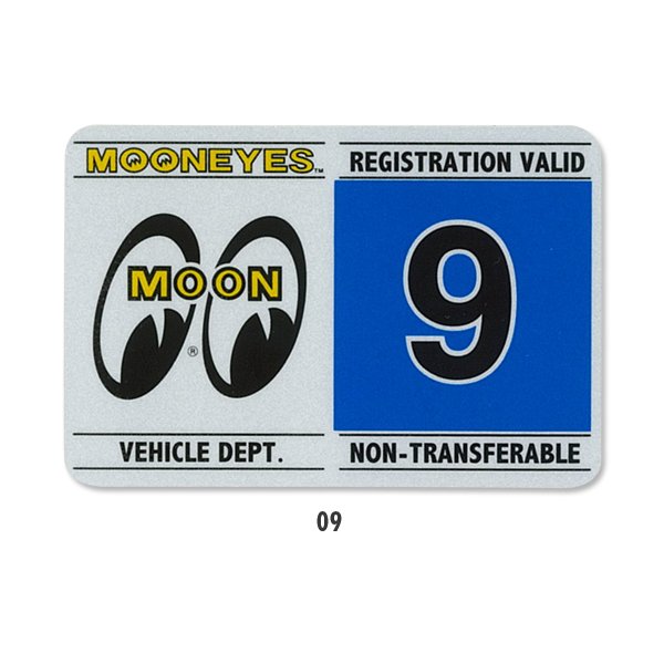 Photo11: MOONEYES Registration Stickers (11)