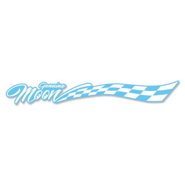 Photo2: Genuine MOON Checker Sticker (2)