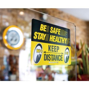 Photo: MOON Message Sticker Keep Distance