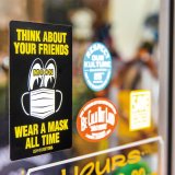 Photo: MOON Message Sticker Wear A Mask