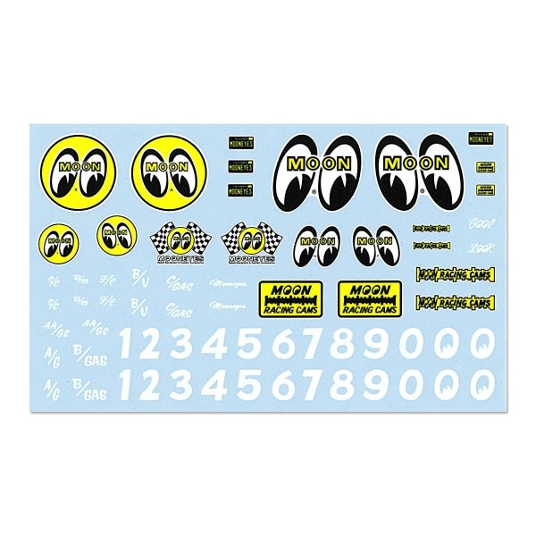 Photo1: 1/64 Diecast Car Decals MOONEYES 2 Assort (1)