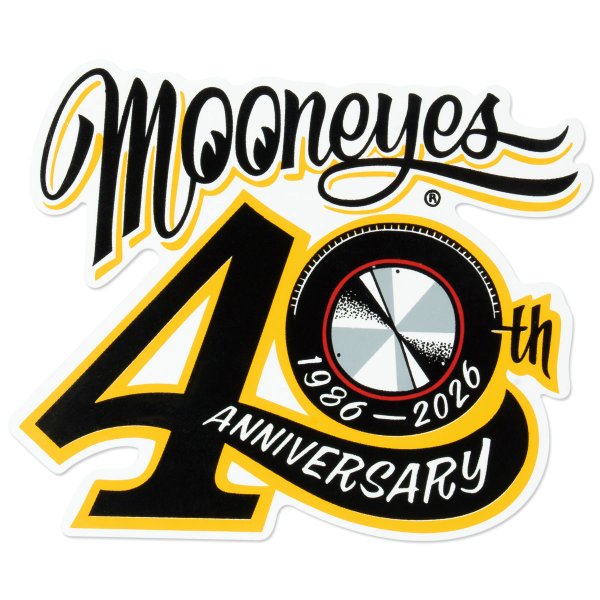 Photo2: MOONEYES 40th Anniv Disc Sticker (2)