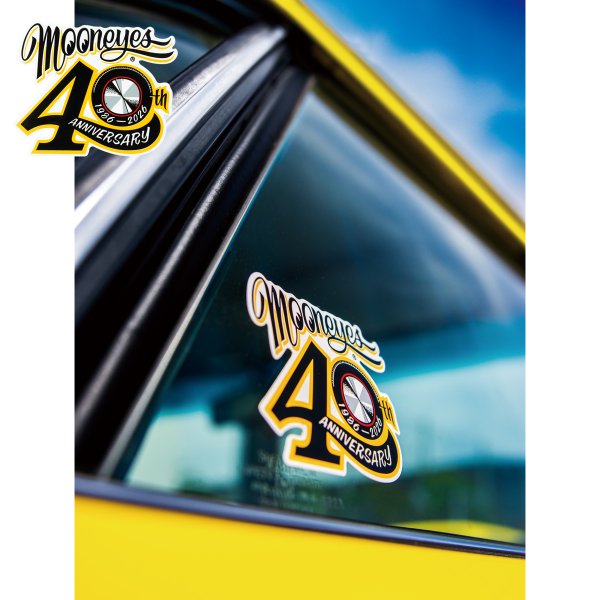 Photo1: MOONEYES 40th Anniv Disc Sticker (1)