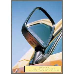 Photo: Side Mirror Caution Sticker
