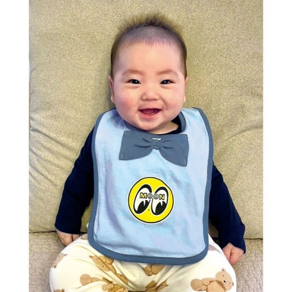 Photo1: Eyeball Bow Tie Bib (1)