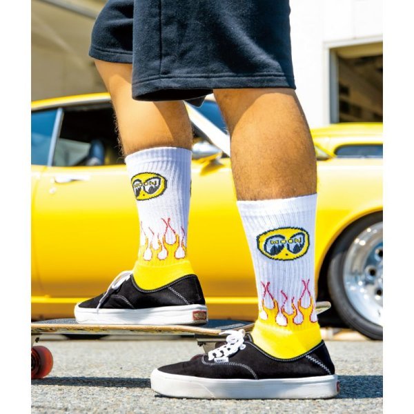 Photo2: Flamin’ MOON Socks (2)