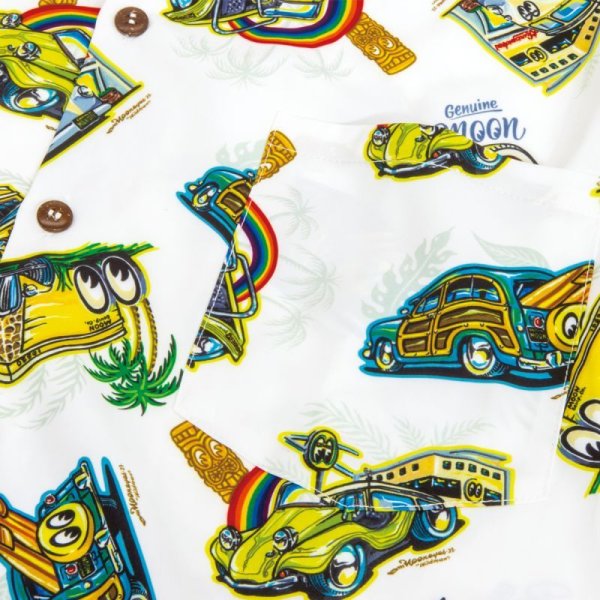 Photo8: MOONEYES 35th Anniv. Limited Aloha Shirt (8)