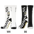 Photo4: MOON Checker Line Socks (4)