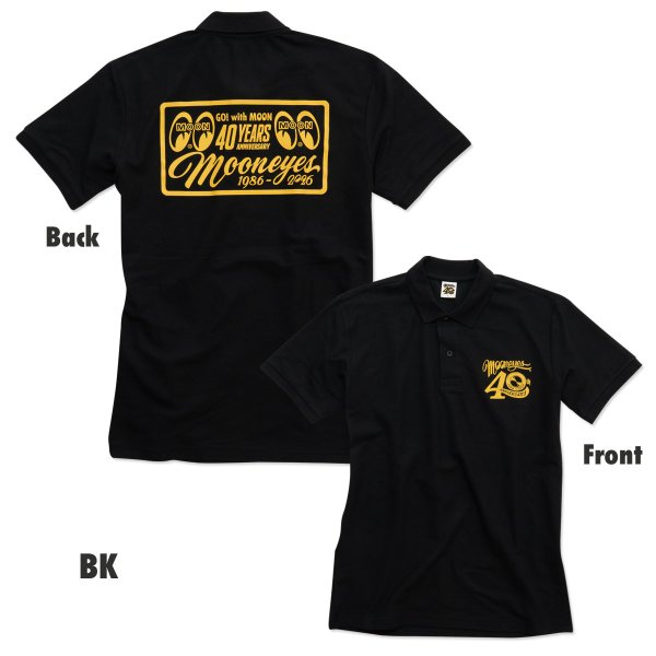 Photo3: MOON 40th Anniv. Plaque Design Polo Shirt (3)