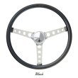 Photo2: MOONEYES ORIGINAL "4-Holes Finger Grip" Steering Wheel 15" Black (Vinyl Grip) (2)