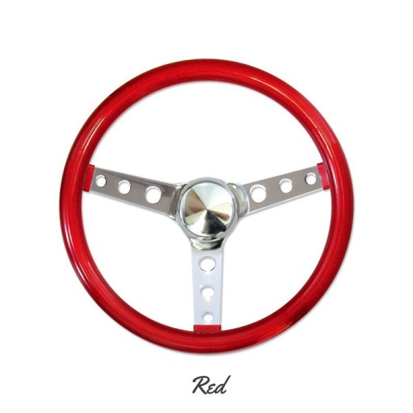 Photo6: MOONEYES ORIGINAL California Metal Flake Steering Wheels 3-Holes 34cm(13.5") (6)