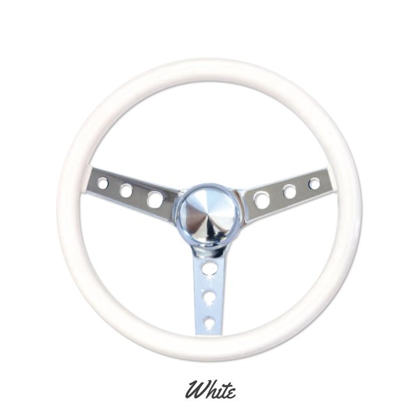 Photo4: MOONEYES ORIGINAL Classic Style Vinyl Grip Steering Wheel 34cm(13.5") (4)
