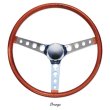 Photo2: MOONEYES ORIGINAL California Metal Flake 4-Holes Finger Grip Steering Wheel 38cm (15") (2)