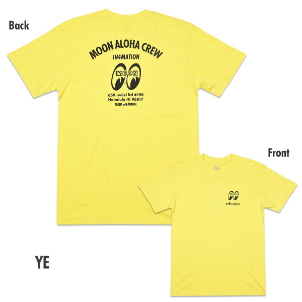 Photo2: in4mation x MOON Aloha Crew T-shirt (2)
