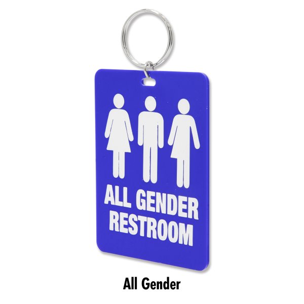 Photo2: Restroom Tag with Ring (2)