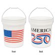 Photo1: Stars & Stripes Bucket 5 Gallons (1)