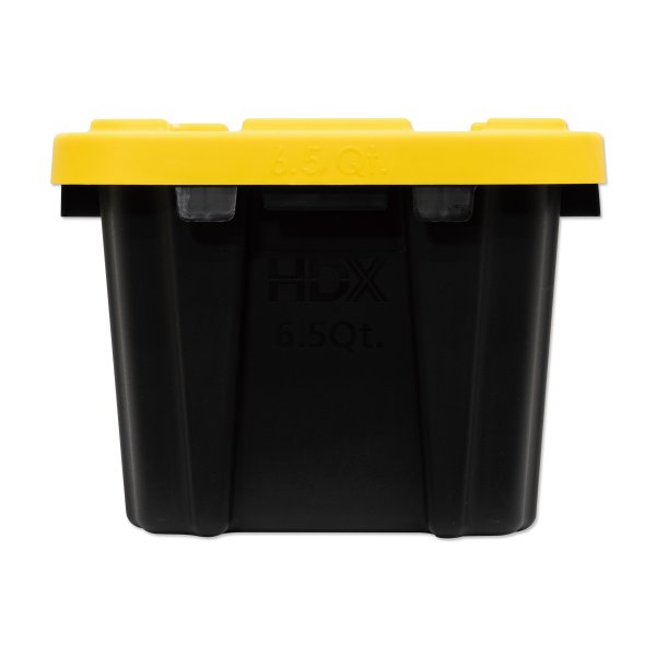 Photo5: Tool Box Black Bin with Yellow Lid (5)