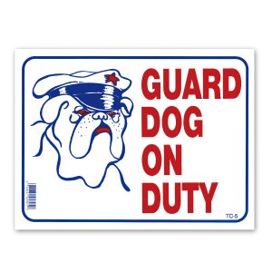 Photo: GUARD DOG ON DUTY