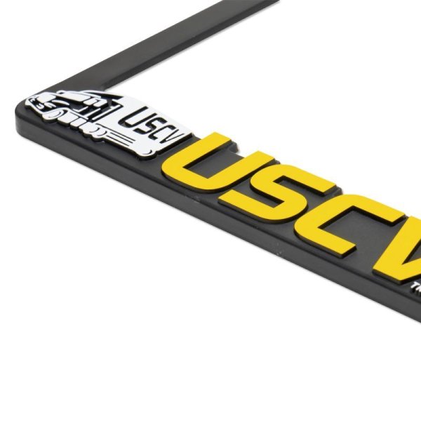 Photo7: Raised USCV Logo License Plate Frame for JPN size (7)