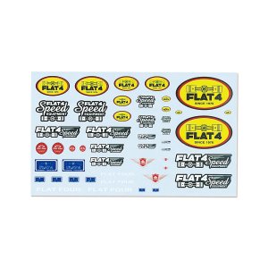 Photo: 1/64 Diecast Car Decals FLAT 4 Assort