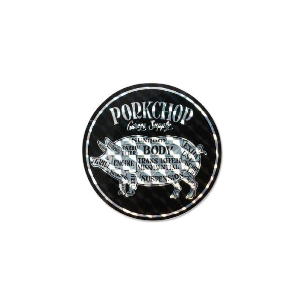 Photo2: PORKCHOP Hologram Circle Sticker (2)