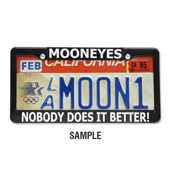 Photo1: Custom License Frame US Size Black (1)
