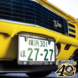 Photo: Standard MOONEYES 40th Anniv License Plate Frame【MG058】