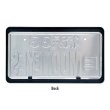 Photo5: Std. License Plate Frame Carbon Fiber Look Plain 【MG058】 (5)
