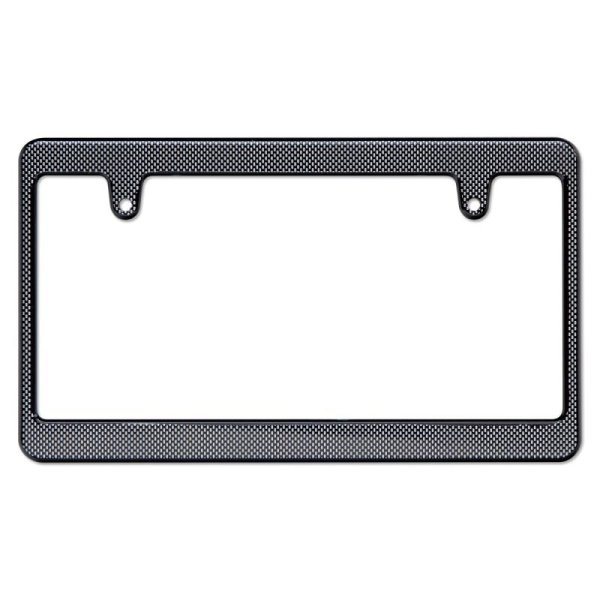 Photo2: Std. License Plate Frame Carbon Fiber Look Plain 【MG058】 (2)