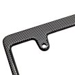 Photo3: Std. License Plate Frame Carbon Fiber Look Plain 【MG058】 (3)