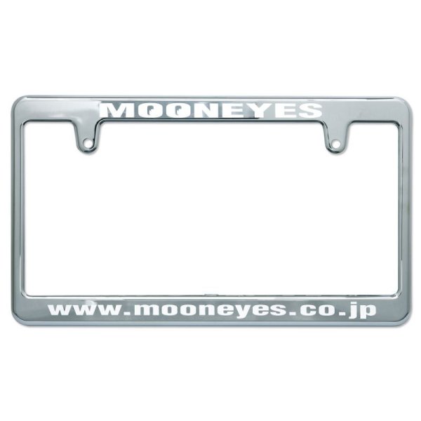 Photo2: Standard MOONEYES License Plate Frame Chrome【MG058】 (2)