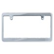 Photo2: Std. License Plate Frame Chrome Plain 【MG058】 (2)
