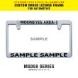 Photo1: Std. Custom License Plate Frame Chrome【MG058】 (1)