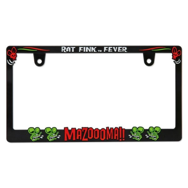 Photo2: Raised Rat Fink Face Logo License Plate Frame for JPN size (2)