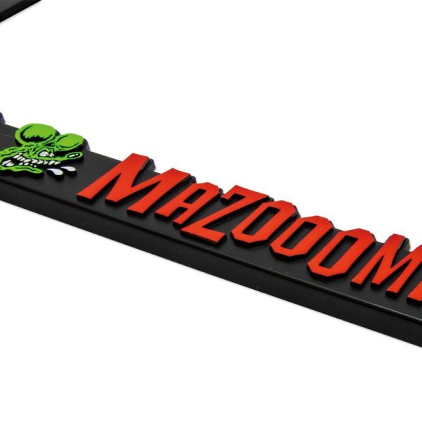 Photo6: Raised Rat Fink Face Logo License Plate Frame for JPN size (6)