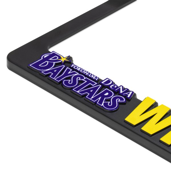 Photo5: Raised YOKOHAMA DeNA BAYSTARS x MOONEYES License Plate Frame for JPN size (5)