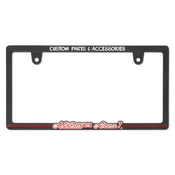 Photo2: Raised MOONEYES Area-1 Logo Skinny License Plate Frame JPN size (2)