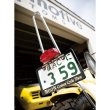 Photo2: Black License Frame for Motorcycle "MOON Custom Cycyle Shop" (2)
