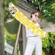 Photo1: MOON Checker Muffler Towel (1)