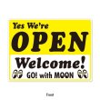 Photo4: MOON Open / Closed Sign Plate (4)
