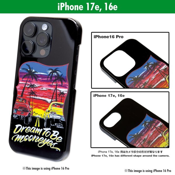 Photo1: Dream To Be MOONEYES iPhone 16e/17e Hard Case (1)